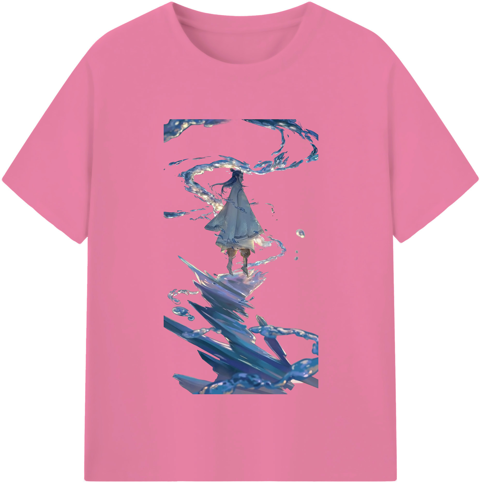 （画像用） Ne Zha 2 ナタ 魔童の大暴れ 綿100％半袖Tシャツ（フロントプリント）